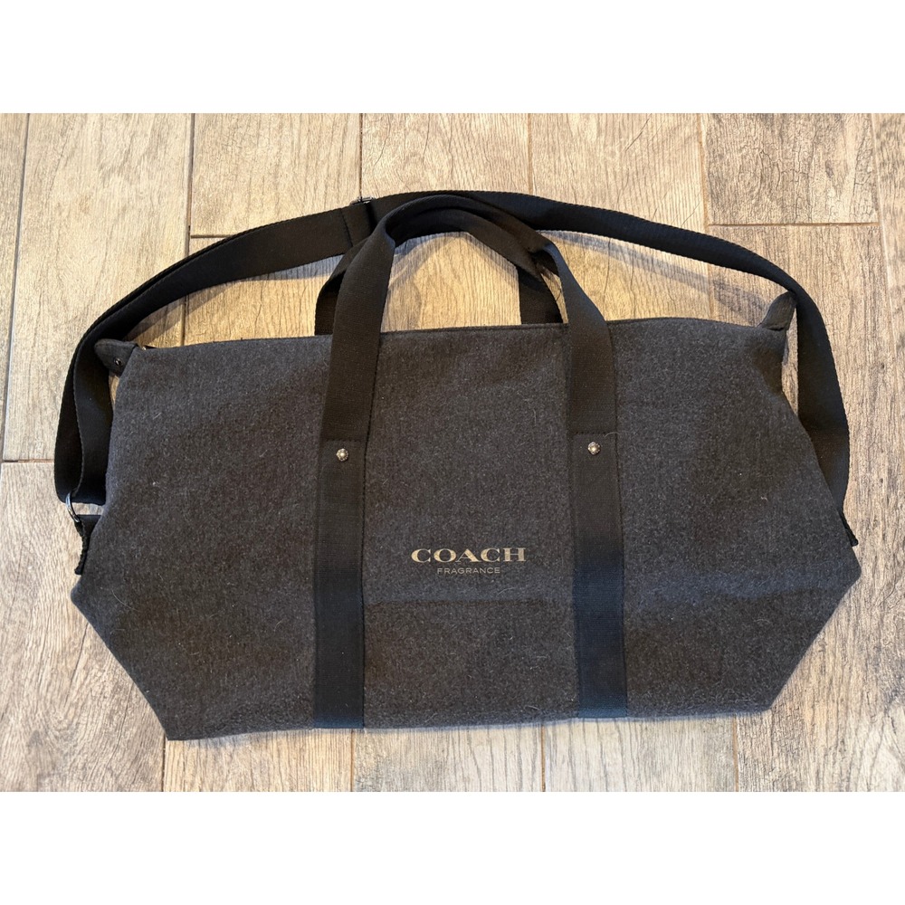 Coach Fragrance Duffel Bag Tote Wool Blend Weekend Travel Bag Duffle airline